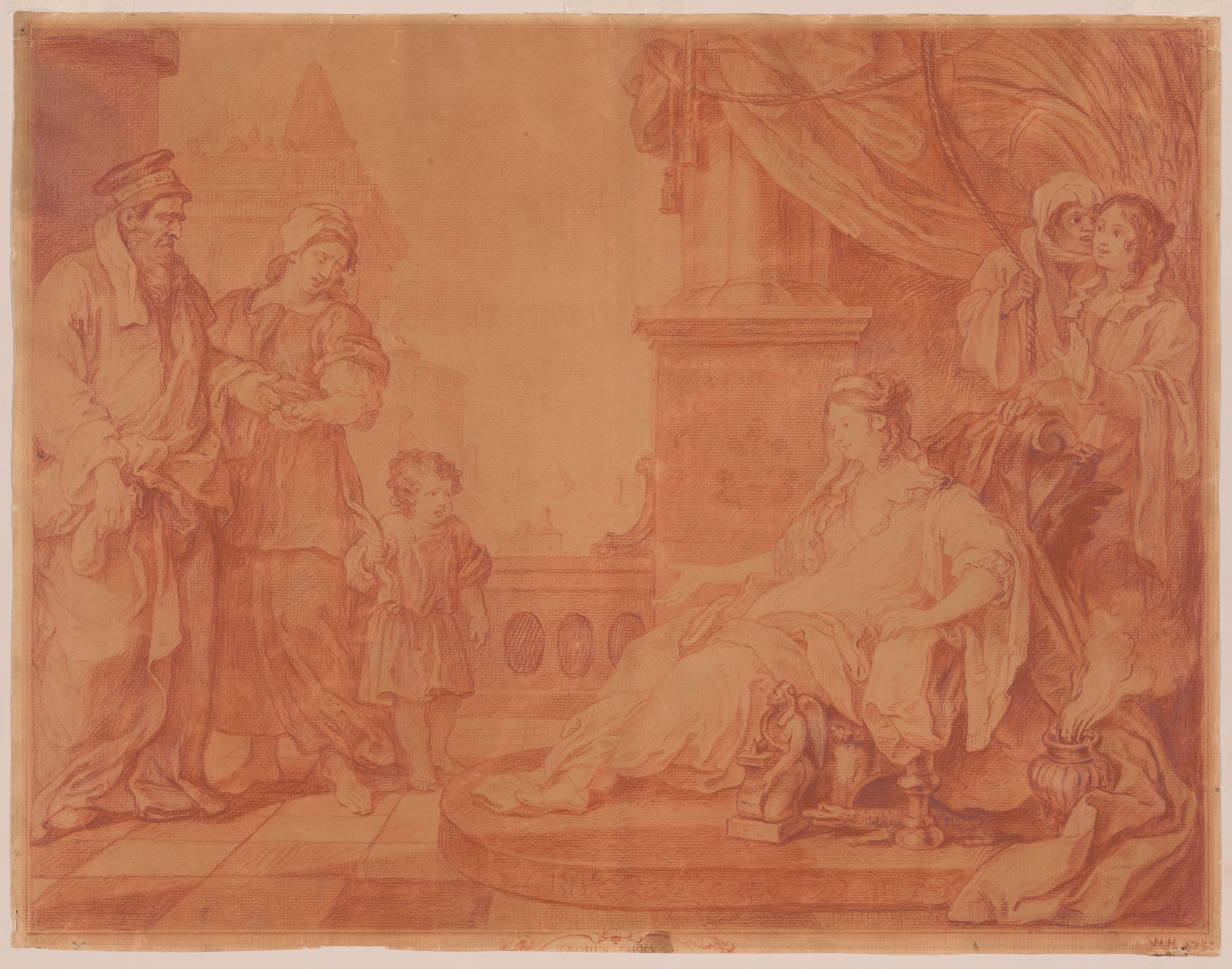 Moses Brought to Pharaoh’s Daughter by William Hogarth, 1751 — fine art print