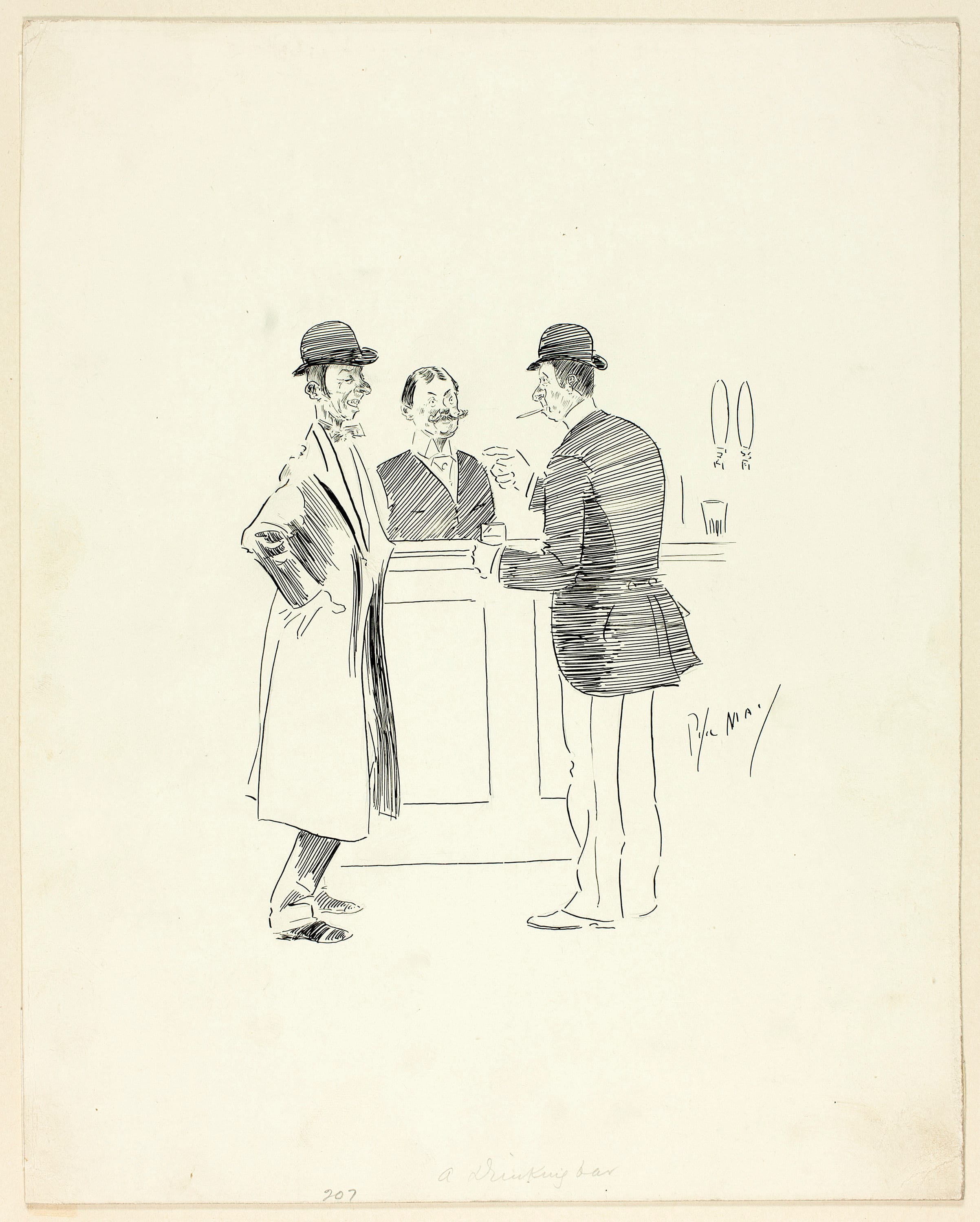 A Drinking Bar by Philip William May, n.d. — fine art print