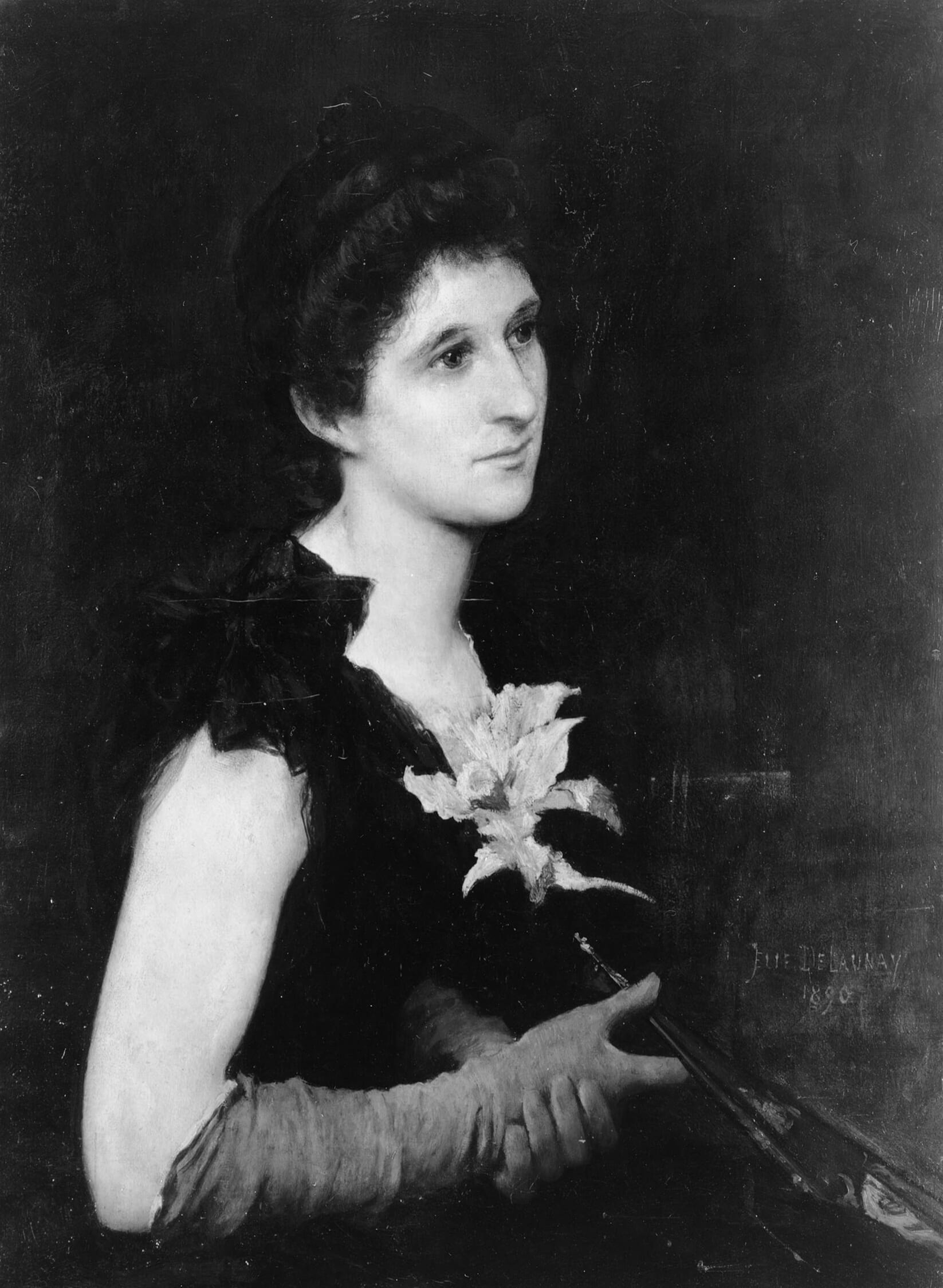 Portrait of Mrs. Charles L. Hutchinson by Jules-Élie Delaunay, 1890 — fine art print
