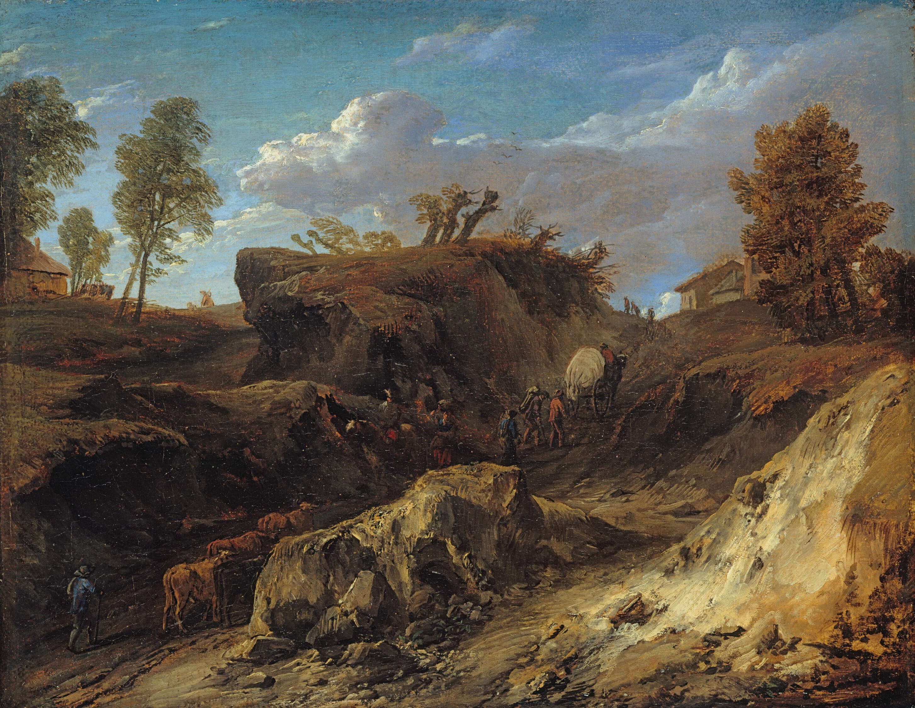 The Hollow Road by Cornelis Huysmans, c. 1700 — fine art print