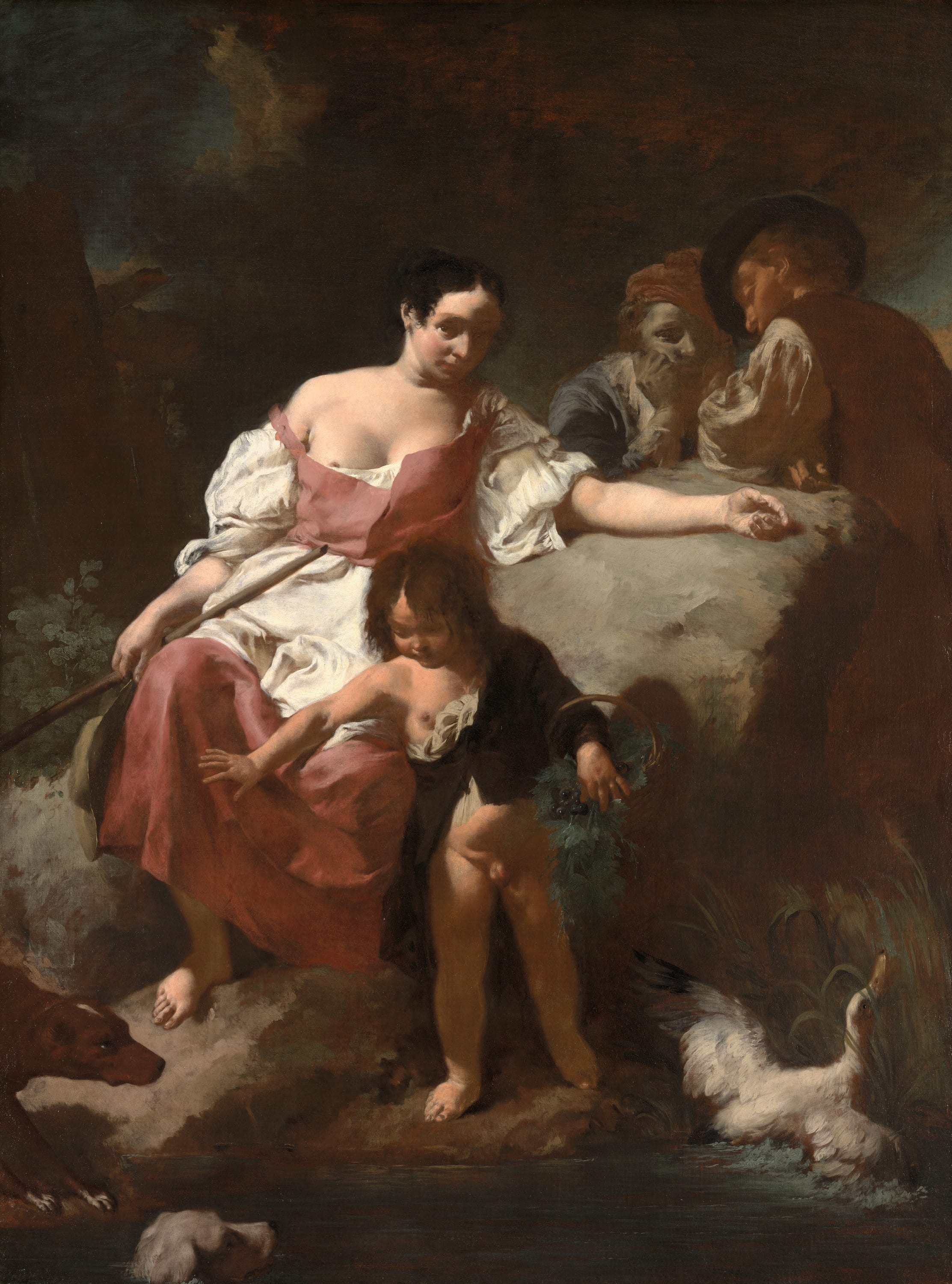 Pastoral Scene by Giovanni Battista Piazzetta, 1740 — fine art print