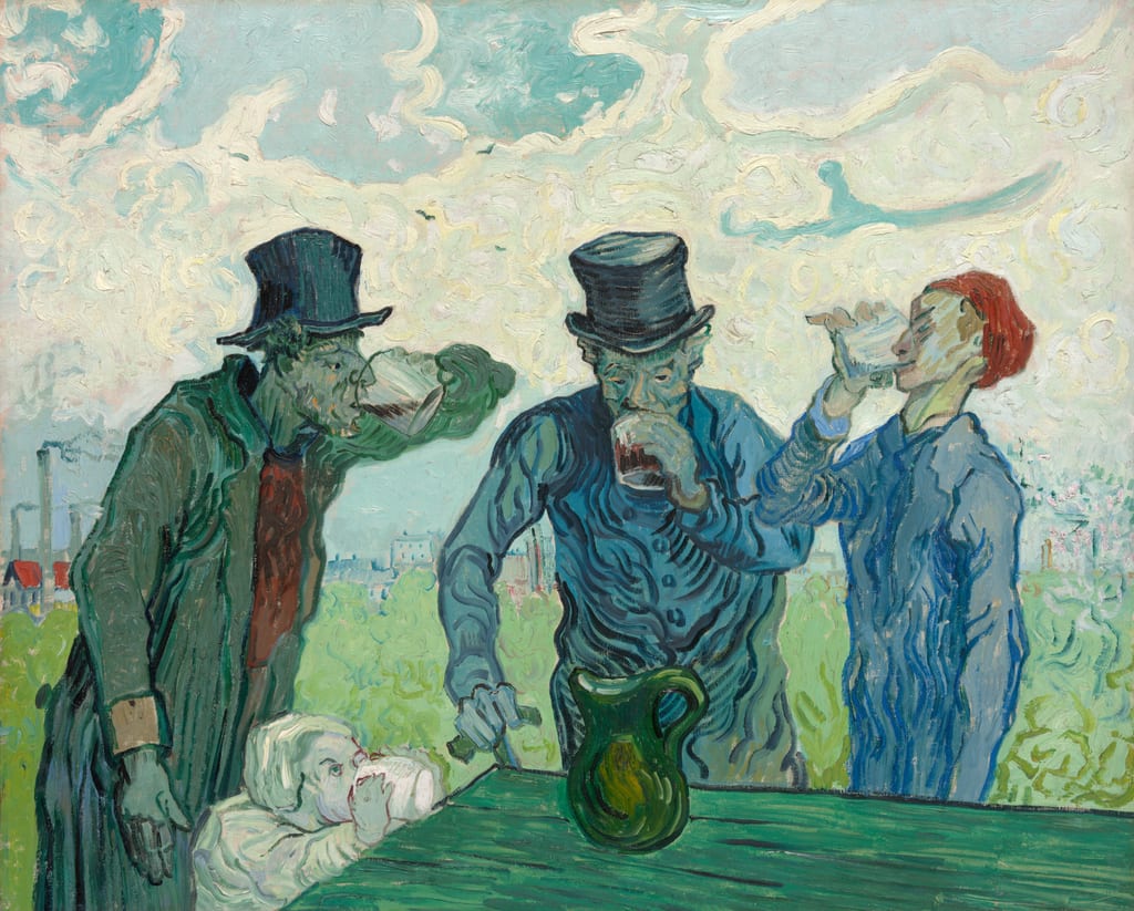 The Drinkers by Vincent van Gogh, 1890 — fine art print