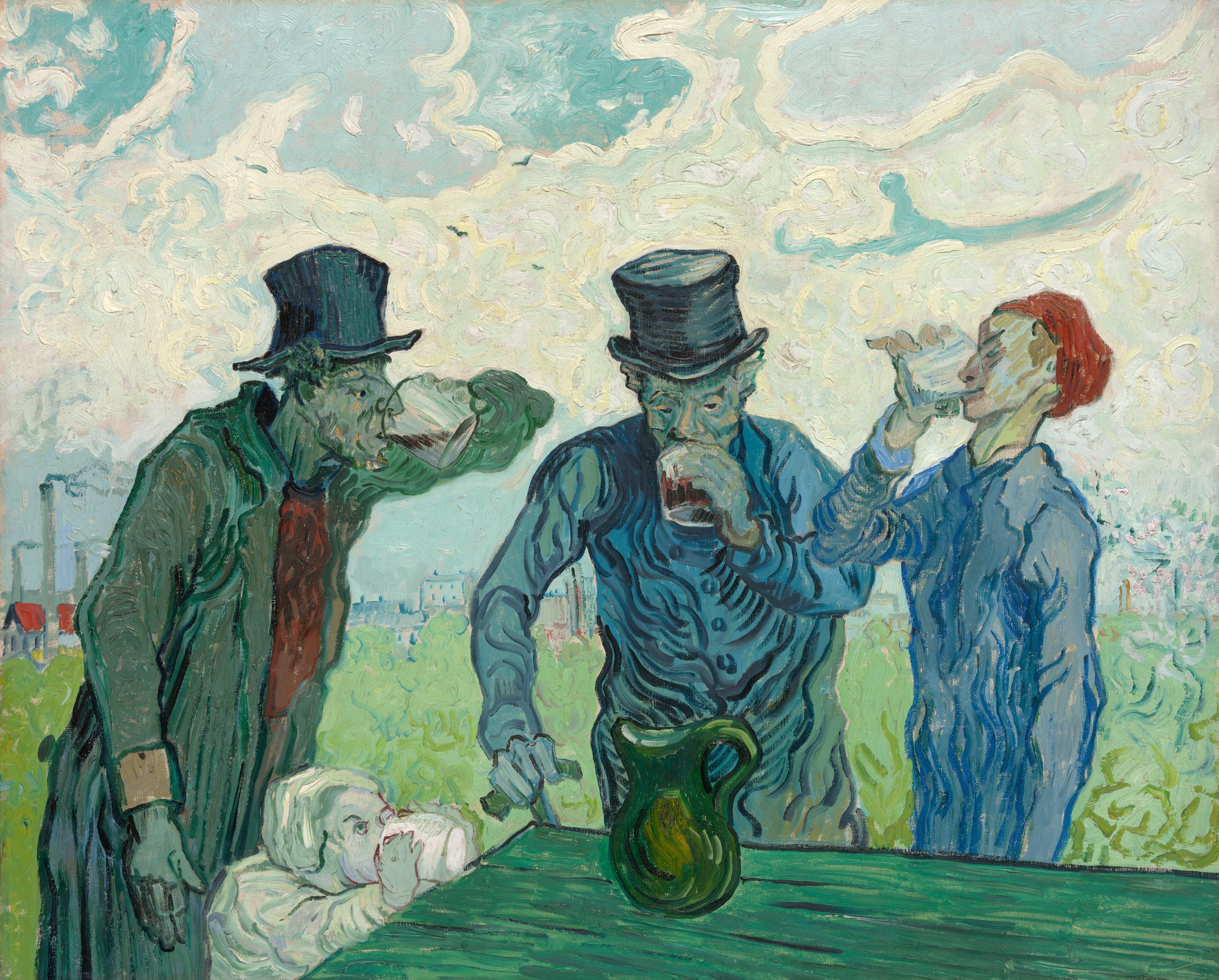 The Drinkers by Vincent van Gogh, 1890 — fine art print
