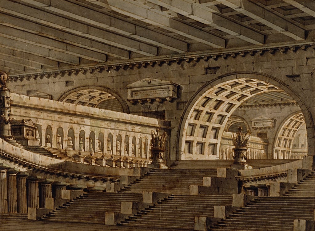 Subterranean Mausoleum by Pietro di Gottardo Gonzaga, 1780/1790 — fine art print