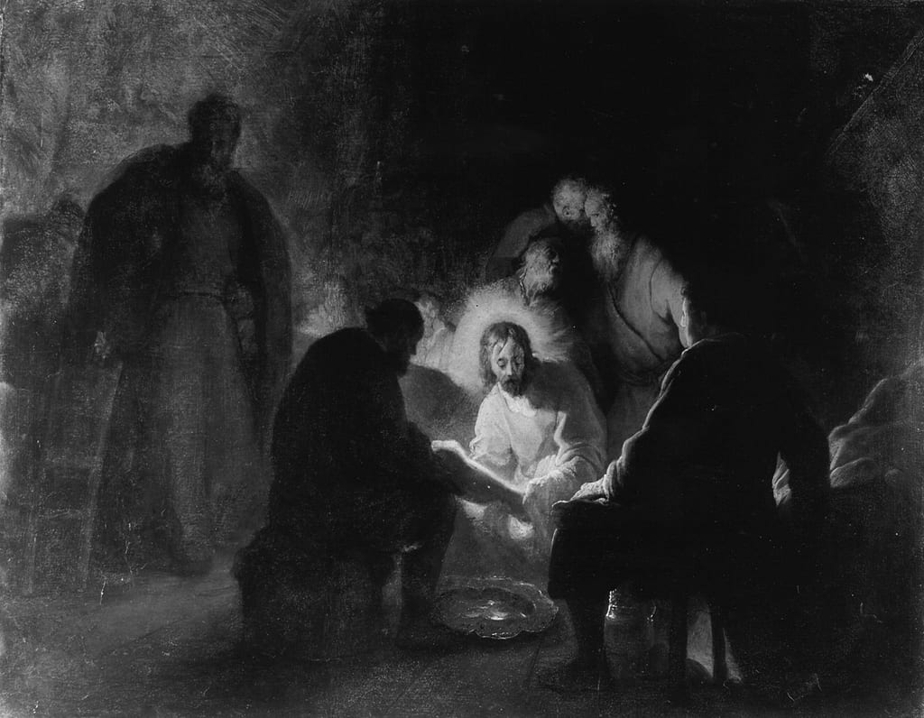 Christ Washing the Disciples' Feet by Jan Lievens, c. 1630 — fine art print