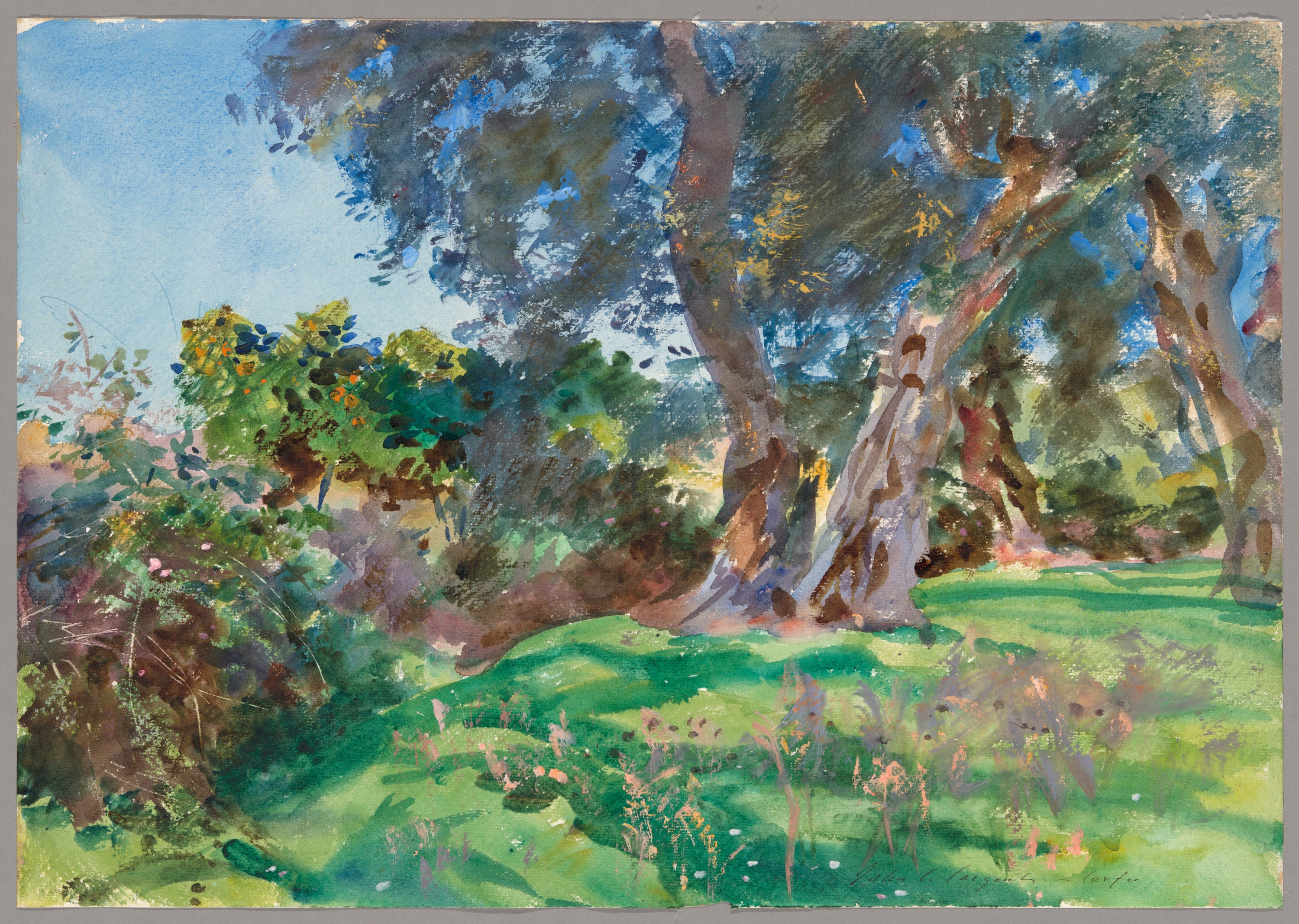 Olive Trees, Corfu by John Singer Sargent, 1909 — fine art print