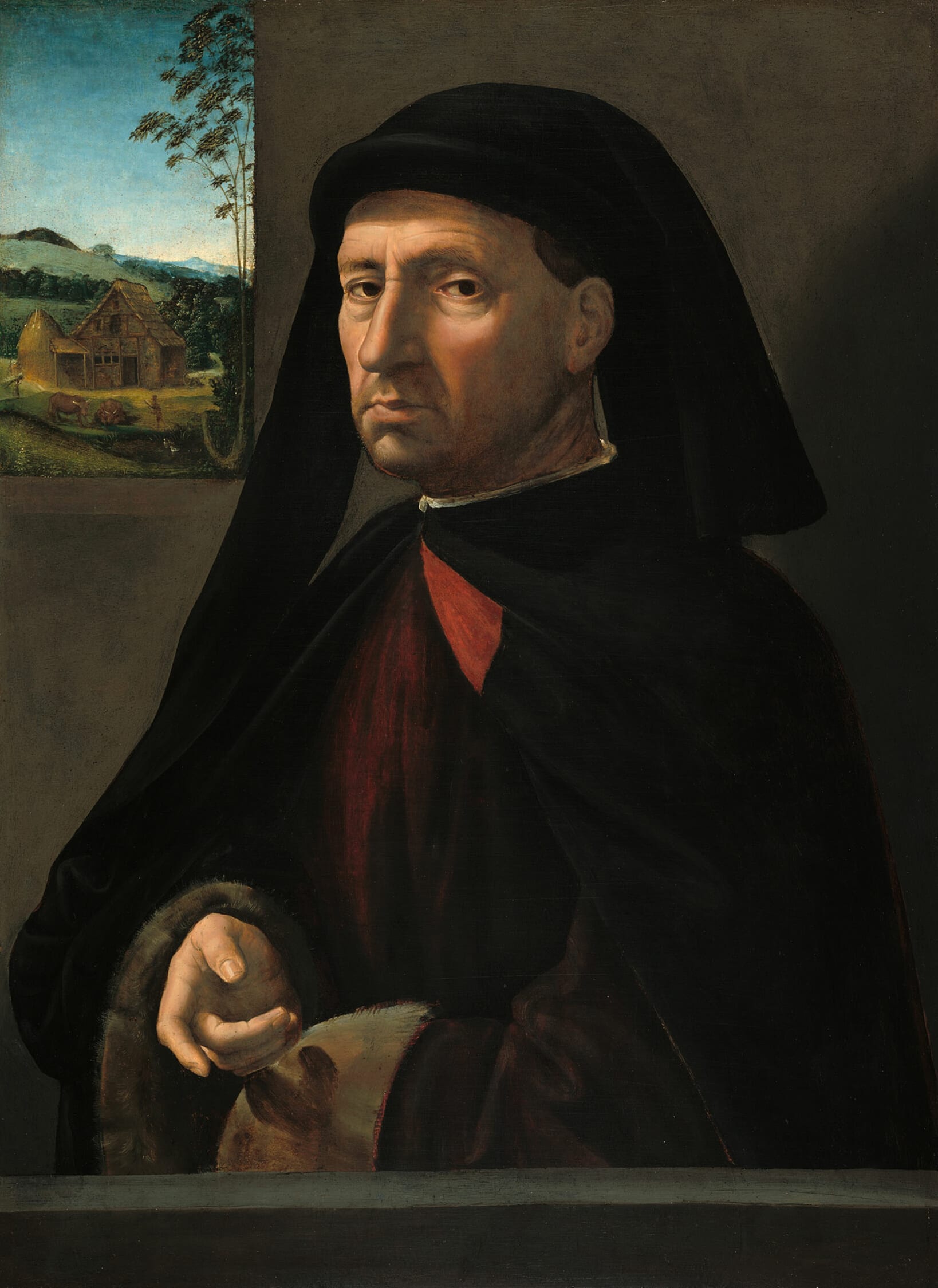 Portrait of a Gentleman by Ridolfo Ghirlandaio, c. 1505 — fine art print