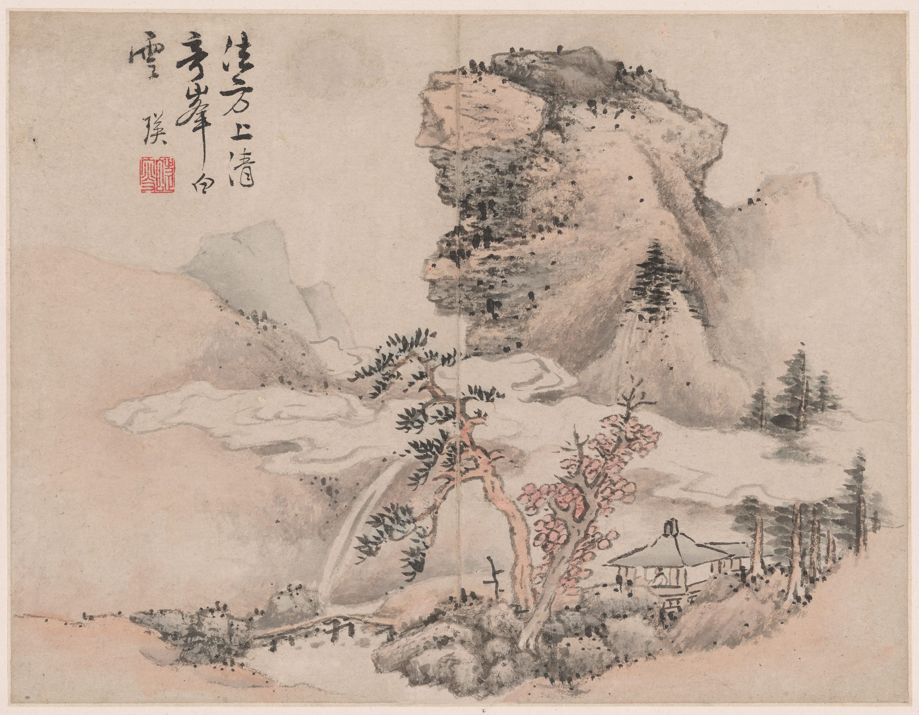 Landscape in the Style of Ancient Masters: after Fang Congyi by Lan Ying, Ming dynasty (1368–1644), first half of 17th century — fine art print