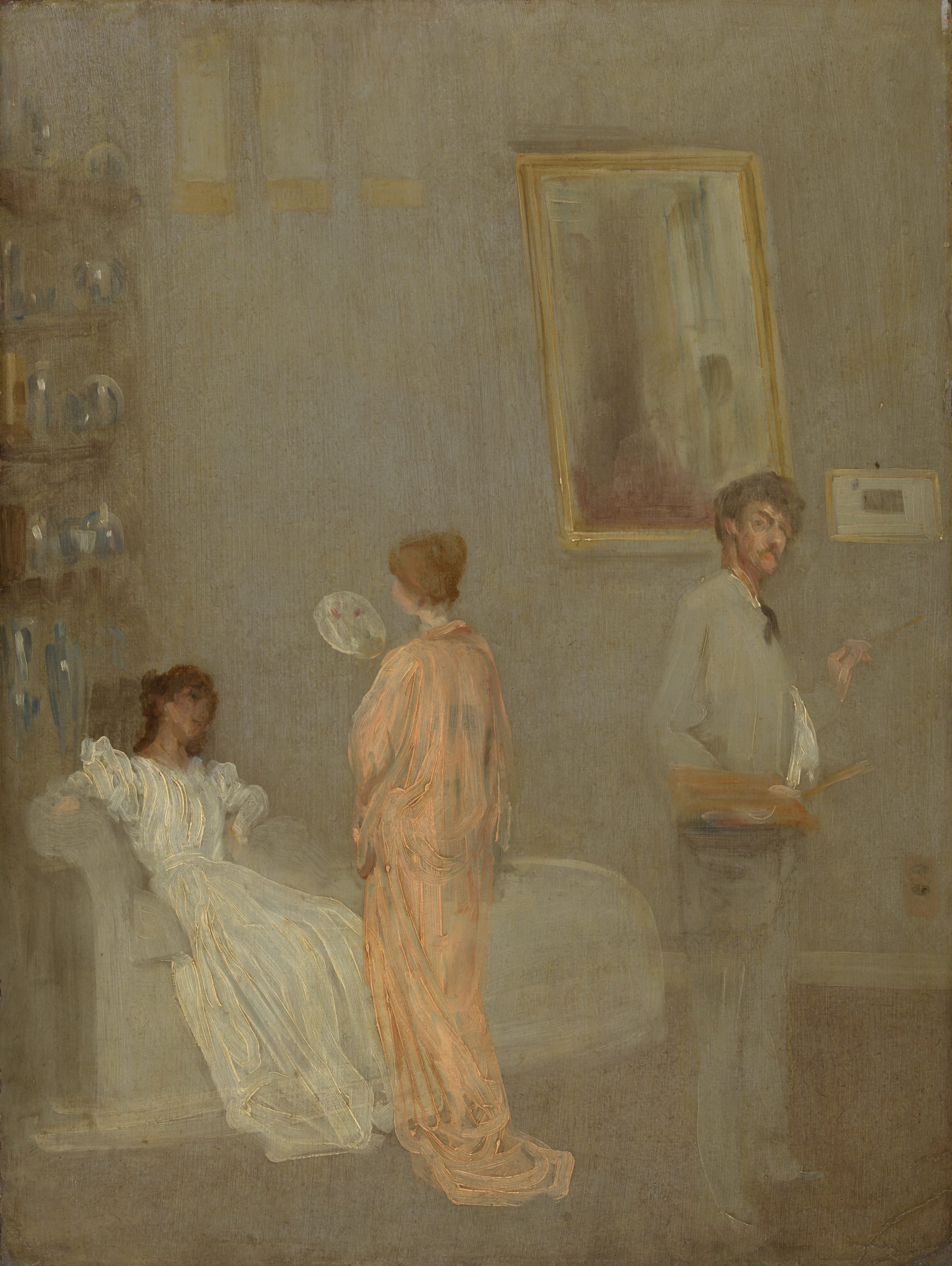 The Artist in His Studio by James McNeill Whistler, 1865–66 — fine art print