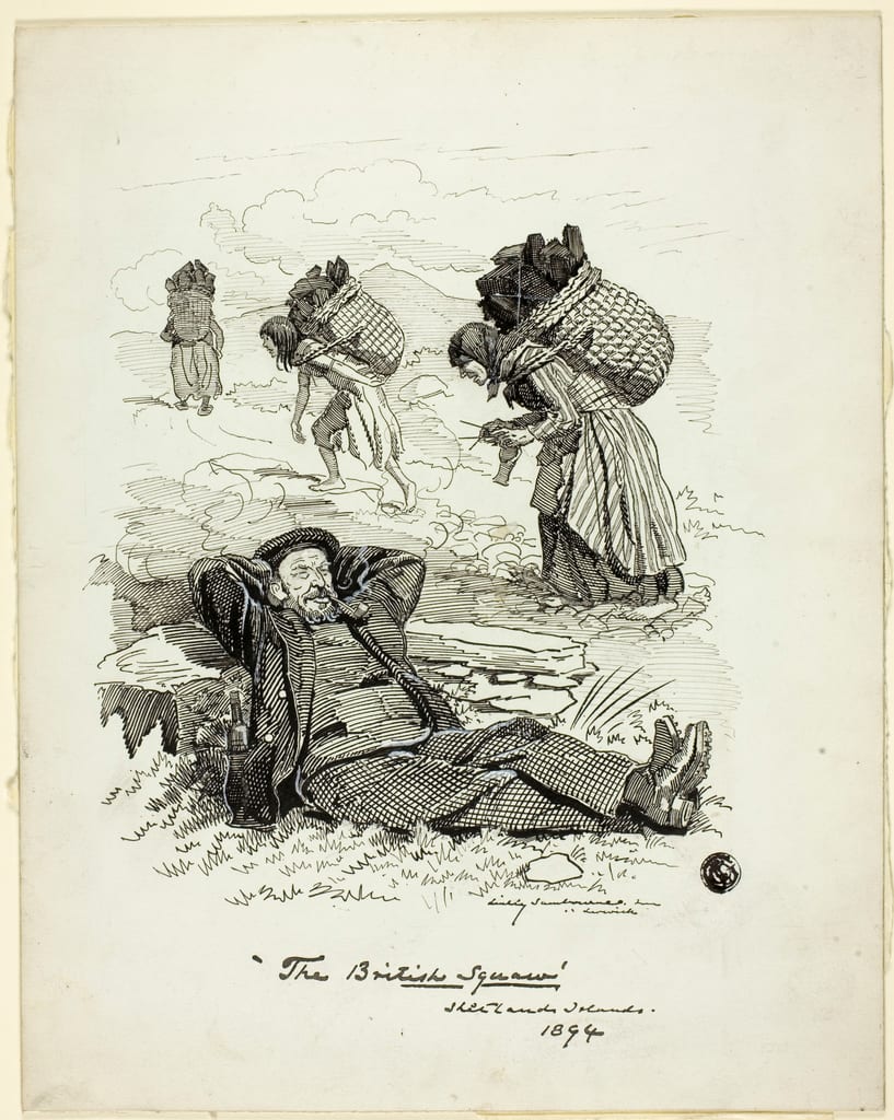 The British Squaw, Shetland Islands by Edward Linley Sambourne, 1894 — fine art print