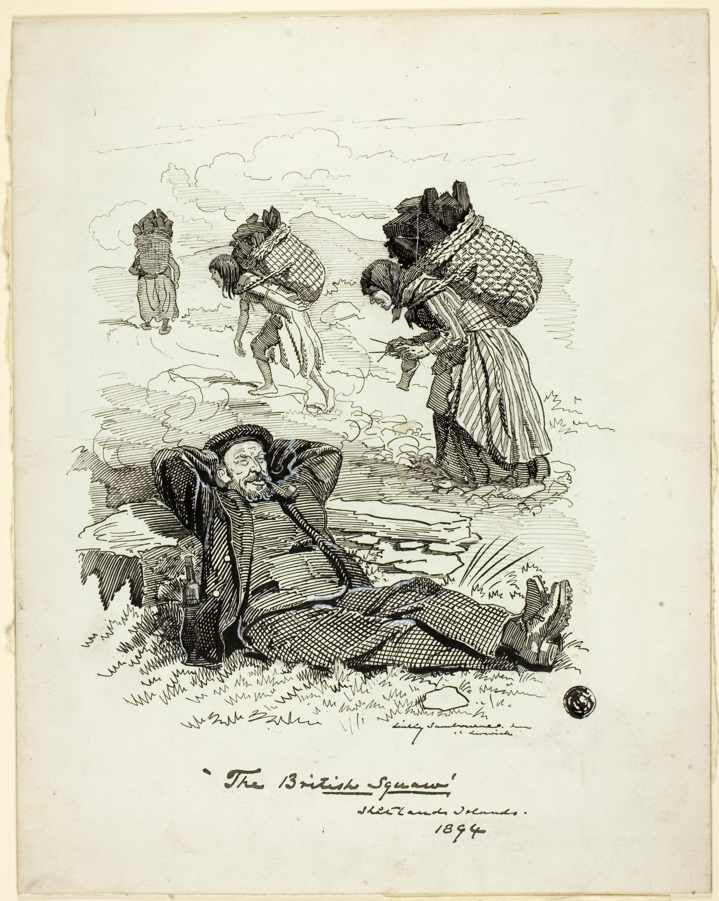 The British Squaw, Shetland Islands by Edward Linley Sambourne, 1894 — fine art print