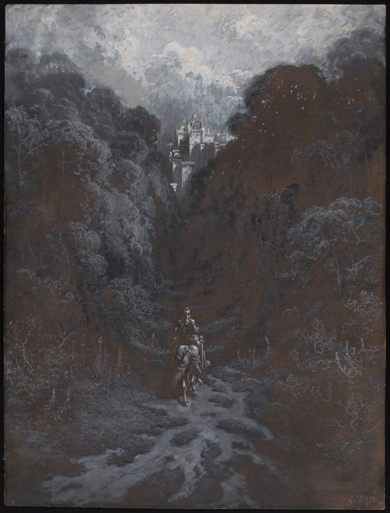 Sir Lancelot Approaching the Castle of Astolat by Gustave Doré, n.d. — fine art print
