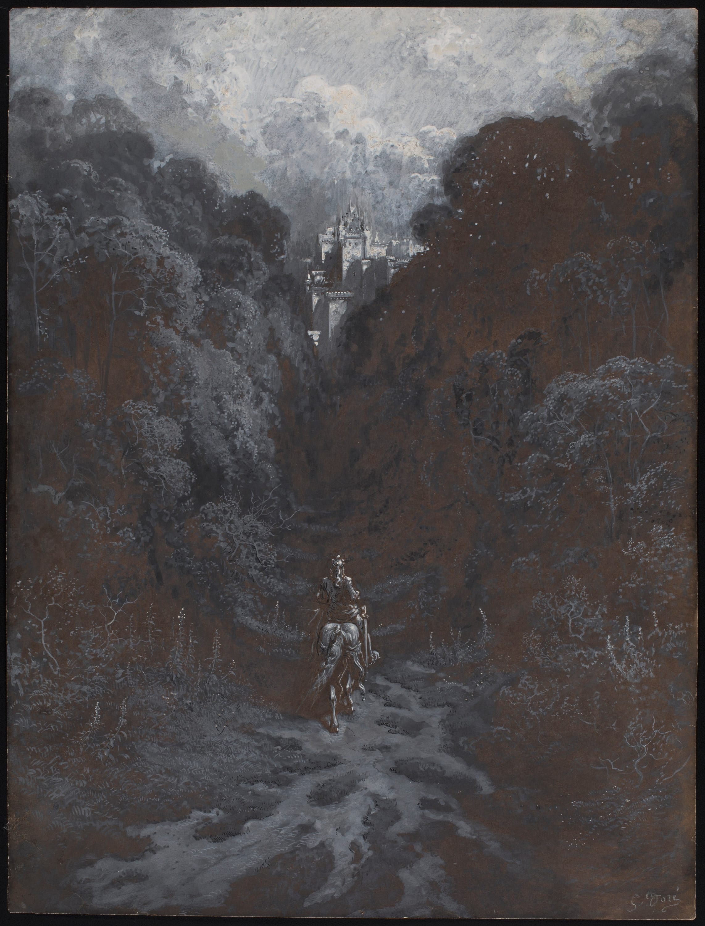 Sir Lancelot Approaching the Castle of Astolat by Gustave Doré, n.d. — fine art print
