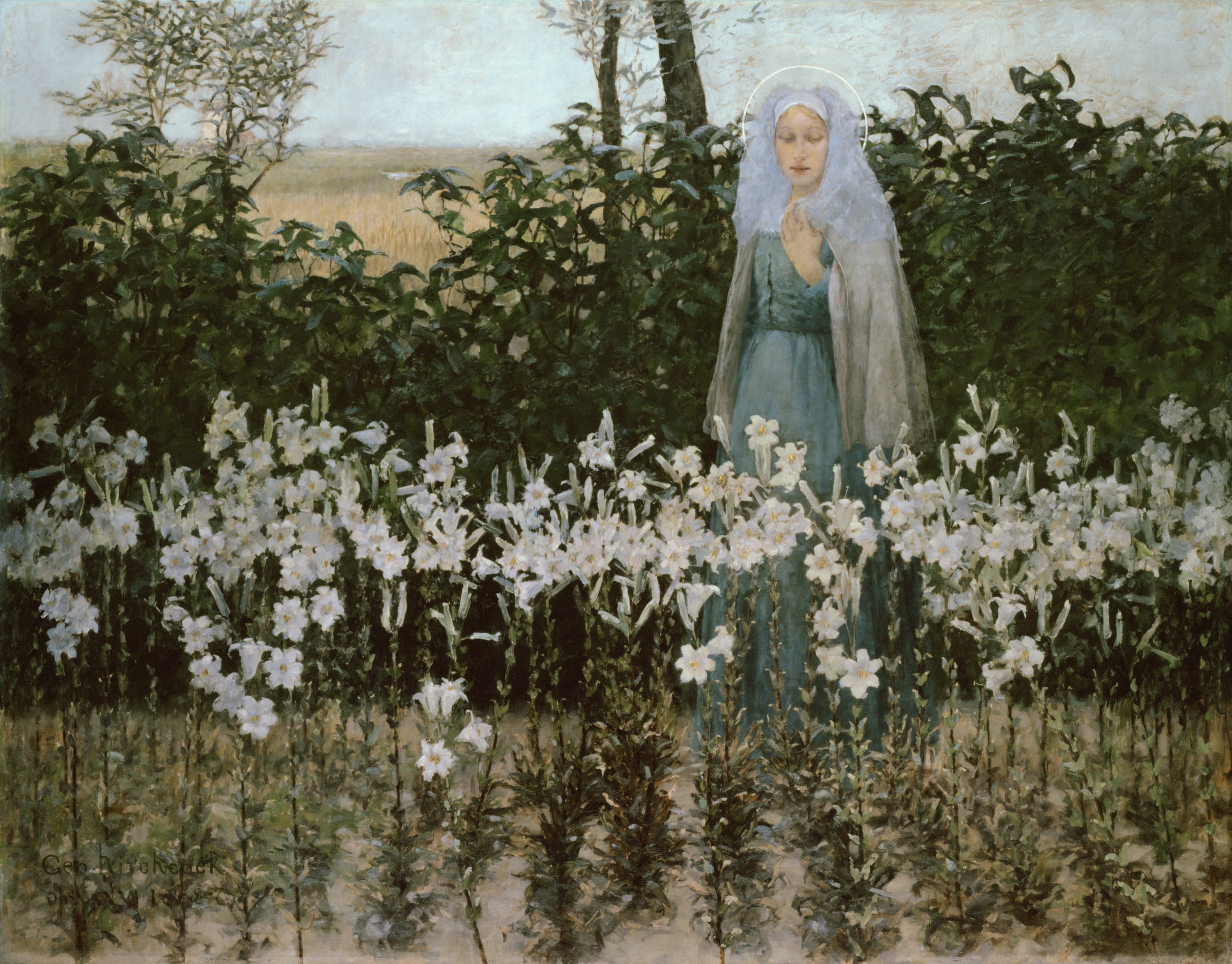 The Annunciation by George Hitchcock, 1887 — fine art print