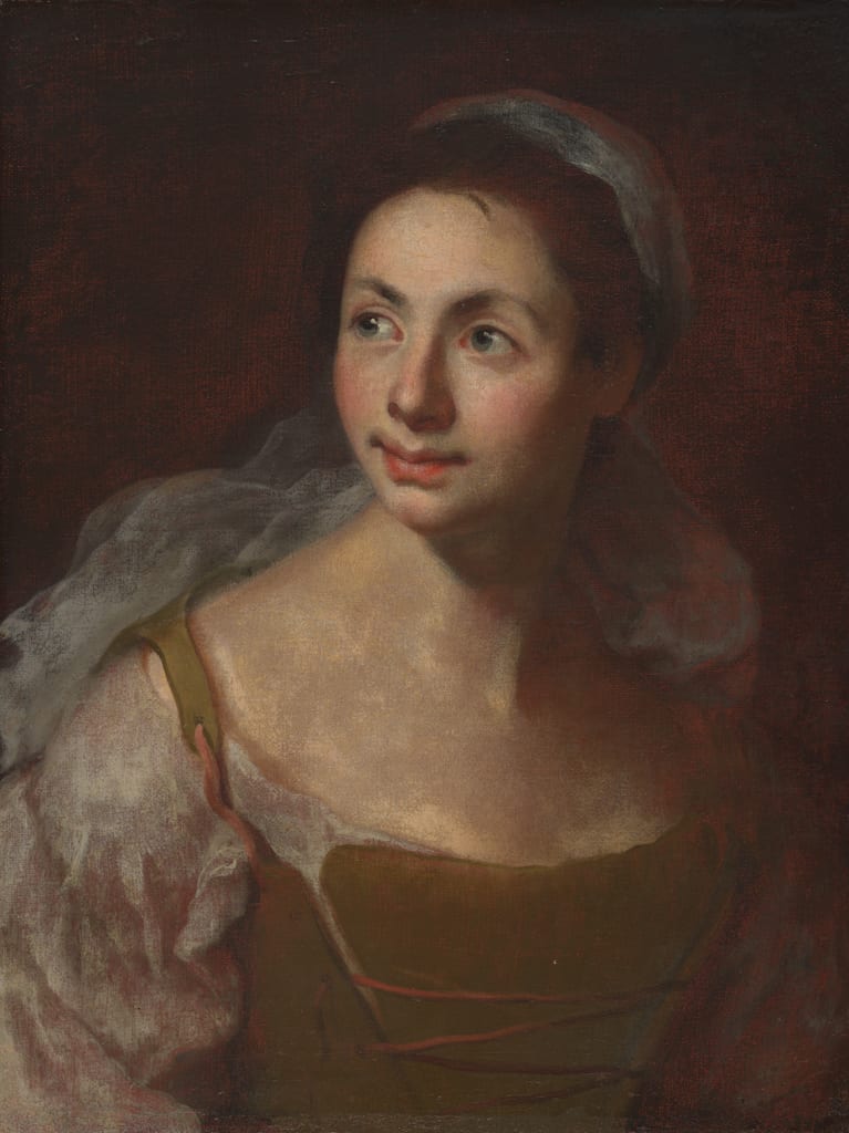 Portrait of a Girl by Francesco Solimena, c. 1700 — fine art print