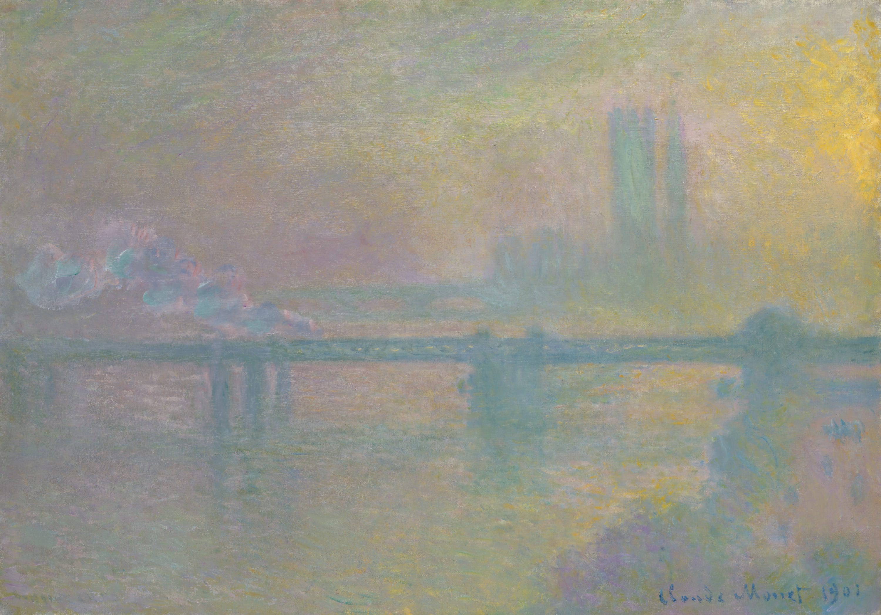 Charing Cross Bridge, London by Claude Monet, 1901 — fine art print