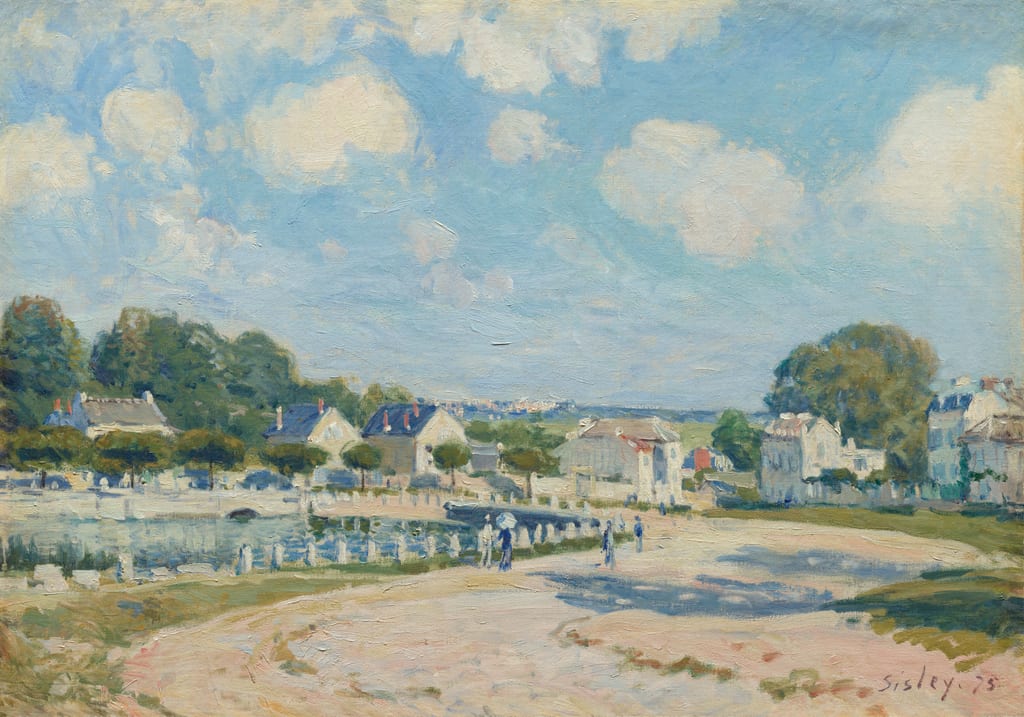 Watering Place at Marly by Alfred Sisley, 1875 — fine art print