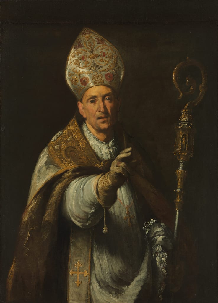 St. Gerardo Sagredo, Bishop of Csanád by Bernardo Strozzi, 1633 — fine art print