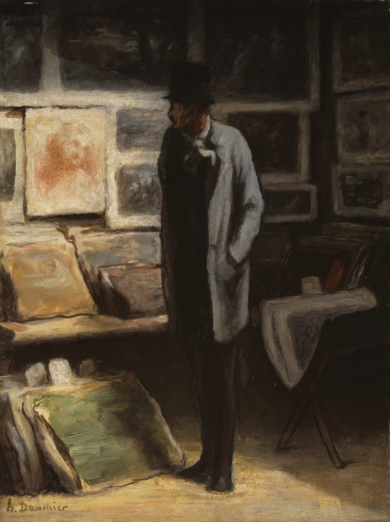 The Print Collector by Honoré-Victorin Daumier, c. 1860 — fine art print