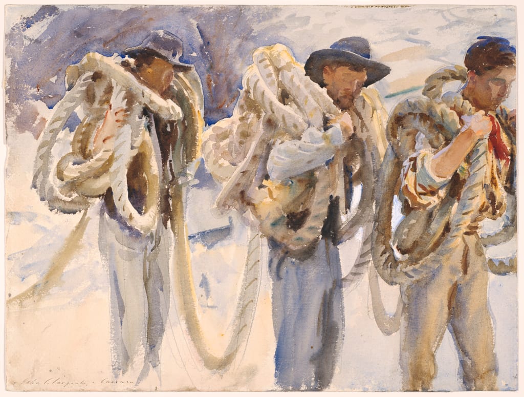 Workmen at Carrara by John Singer Sargent, 1911 — fine art print
