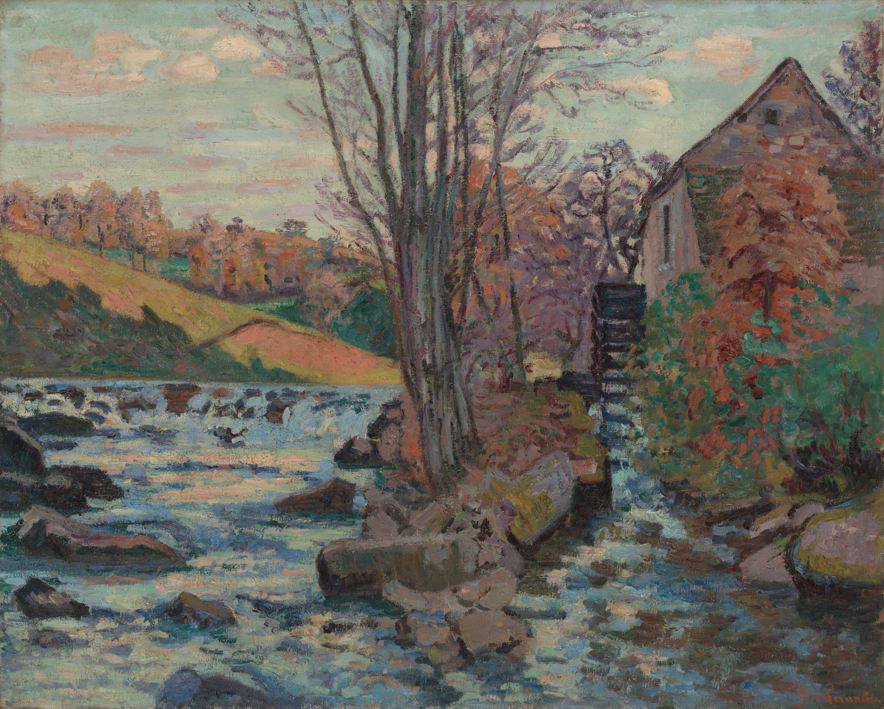Mill of Pont Maupuit by Jean Baptiste Armand Guillaumin, c. 1900 — fine art print