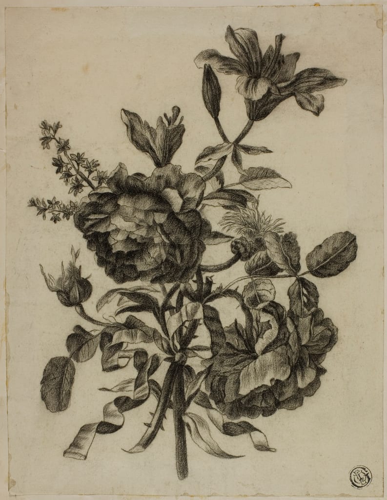 Bouquet of Roses and Lilies by Unknown artist, n.d. — fine art print