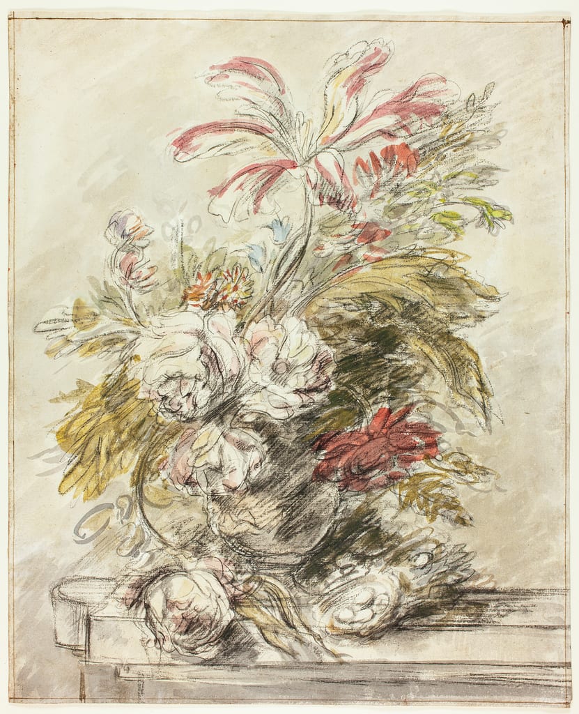 A Flower Piece by Jan van Huysum, c. 1970 — fine art print