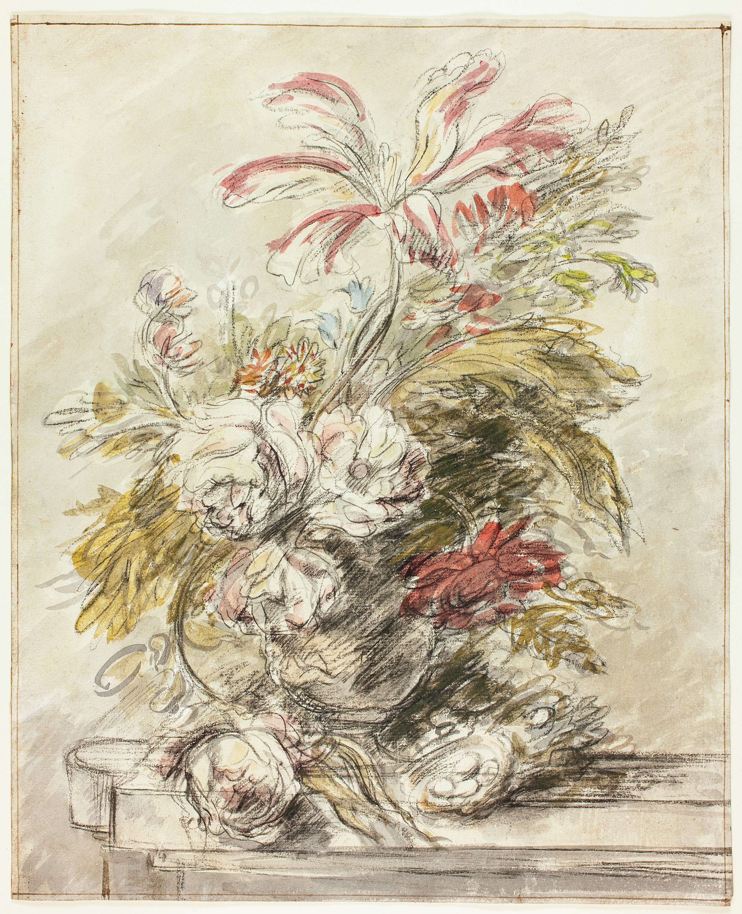A Flower Piece by Jan van Huysum, c. 1970 — fine art print