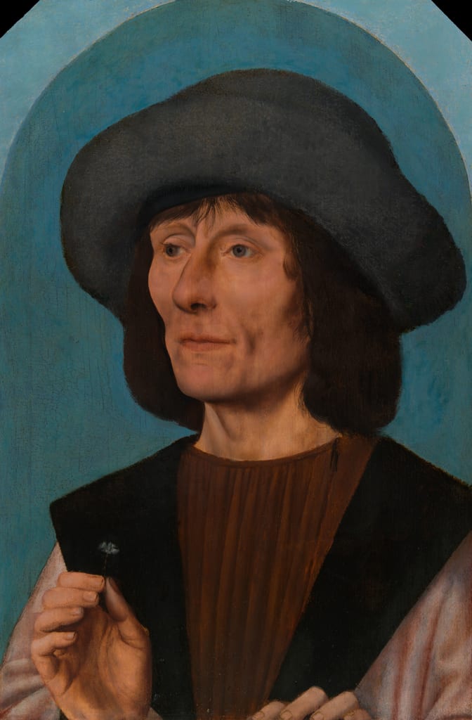 Portrait of a Man with a Pink by Quentin Massys, 1500–10 — fine art print
