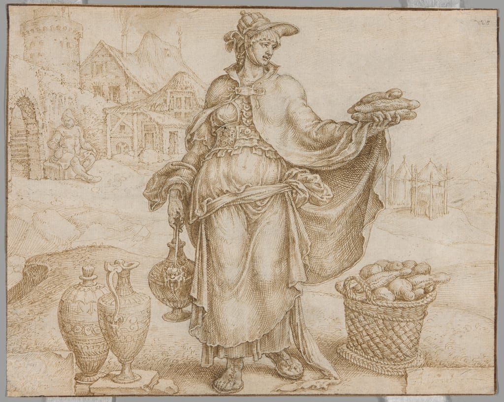 Abigail by Maerten van Heemskerck, c. 1560 — fine art print