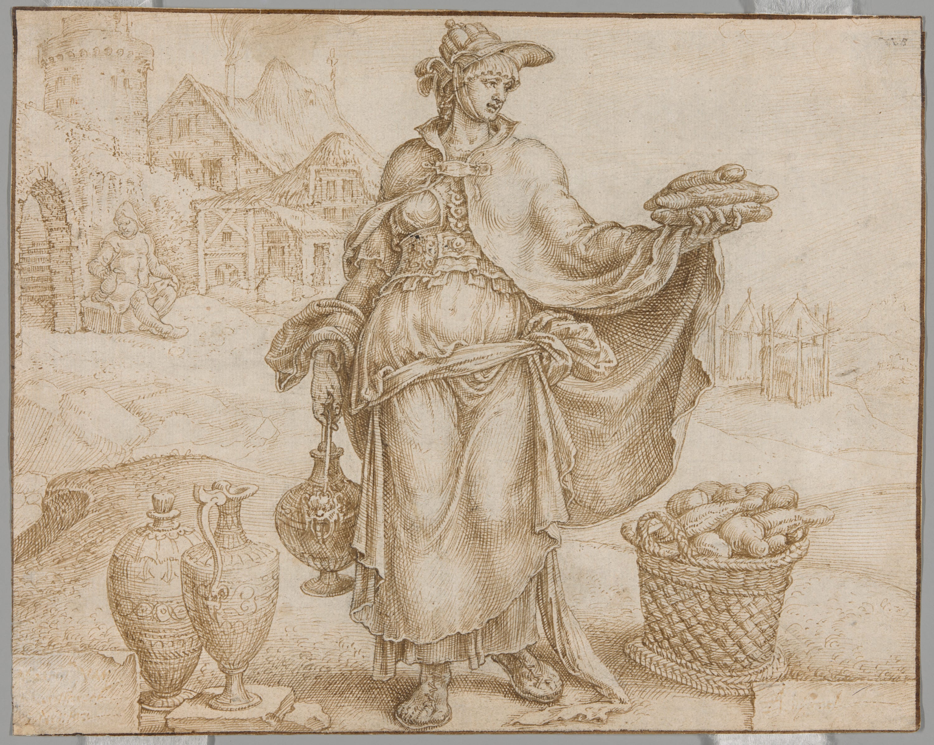 Abigail by Maerten van Heemskerck, c. 1560 — fine art print
