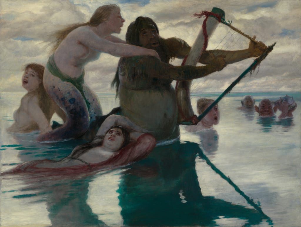 In the Sea by Arnold Böcklin, 1883 — fine art print
