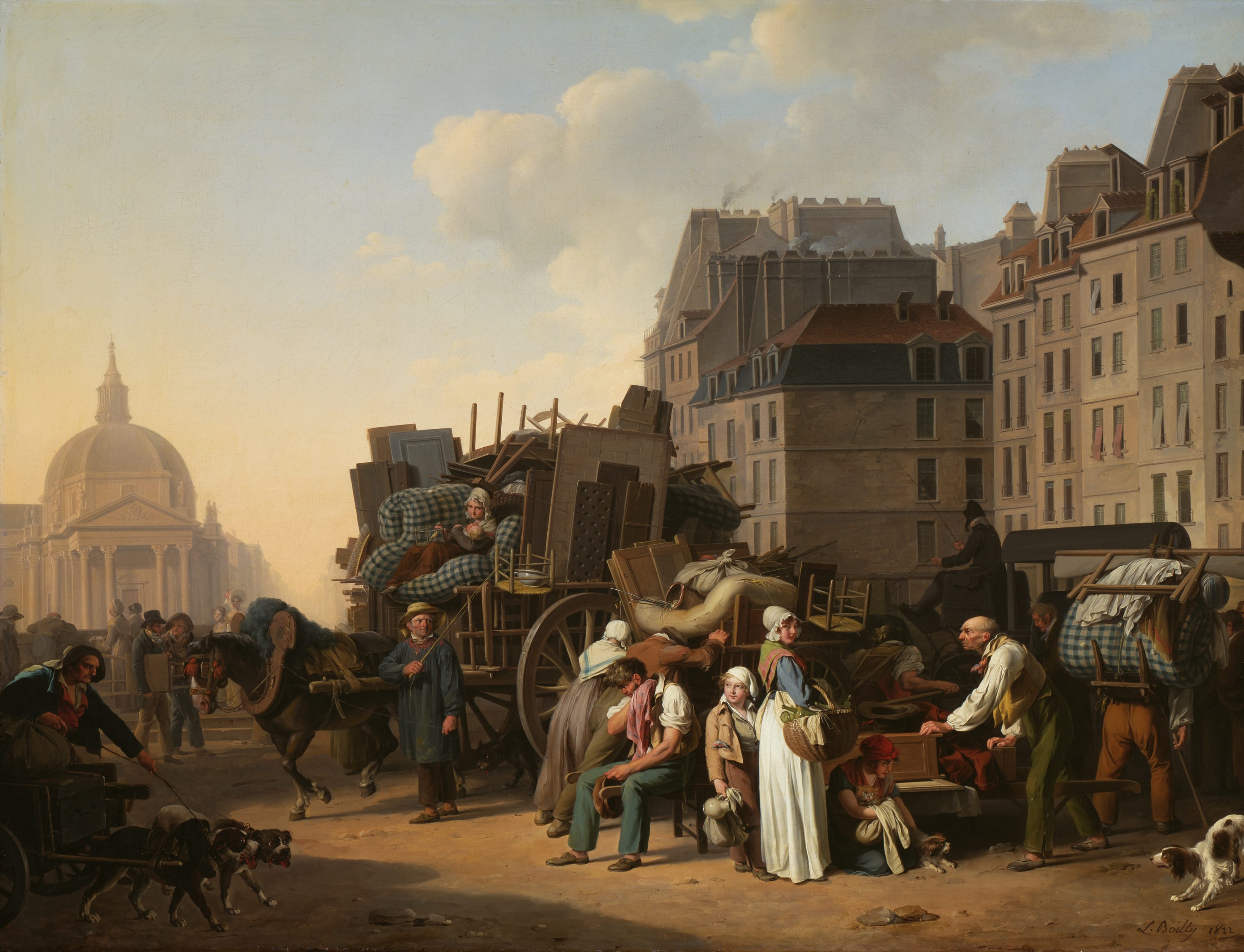 The Movings by Louis-Léopold Boilly, 1822 — fine art print