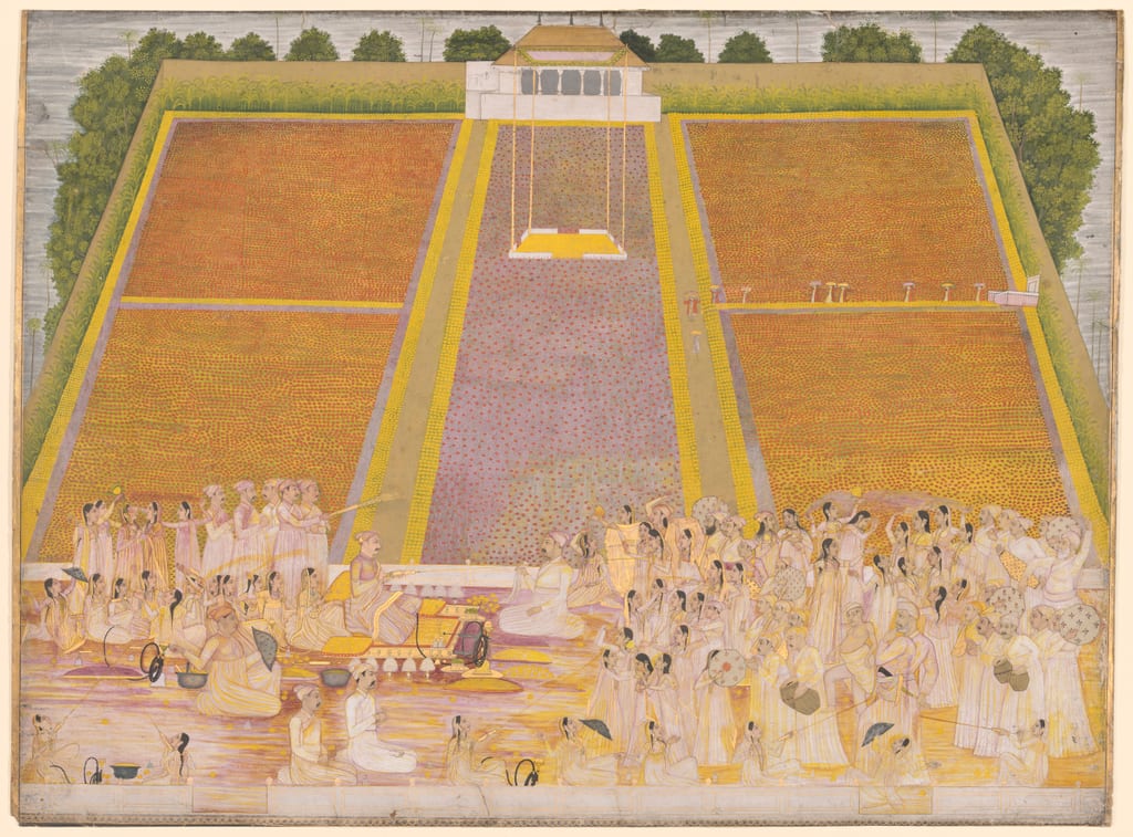 Holi Festival in a Walled Garden with Celebrants by India
West Bengal, Murshidabad, c. 1764 — fine art print
