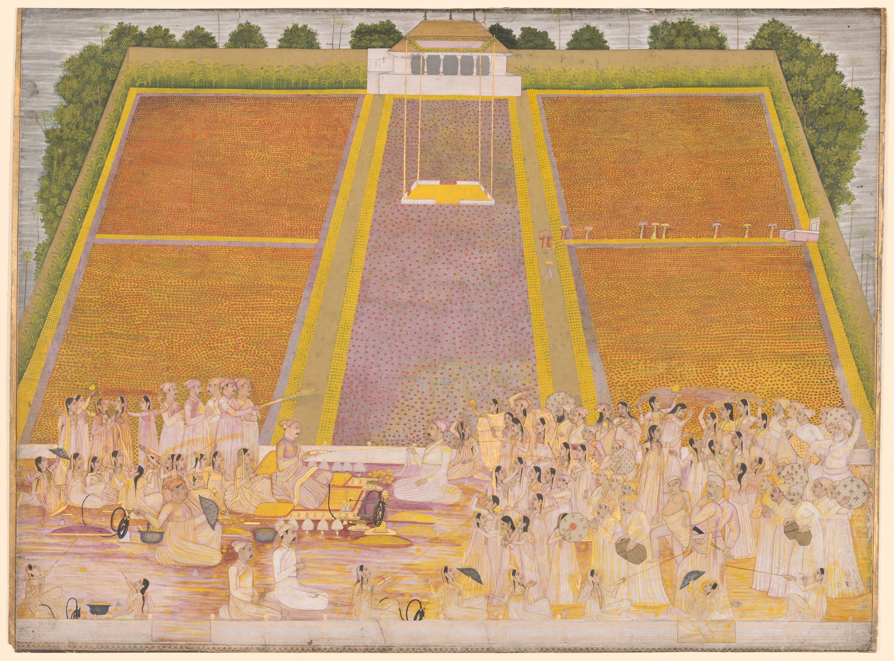 Holi Festival in a Walled Garden with Celebrants by India
West Bengal, Murshidabad, c. 1764 — fine art print