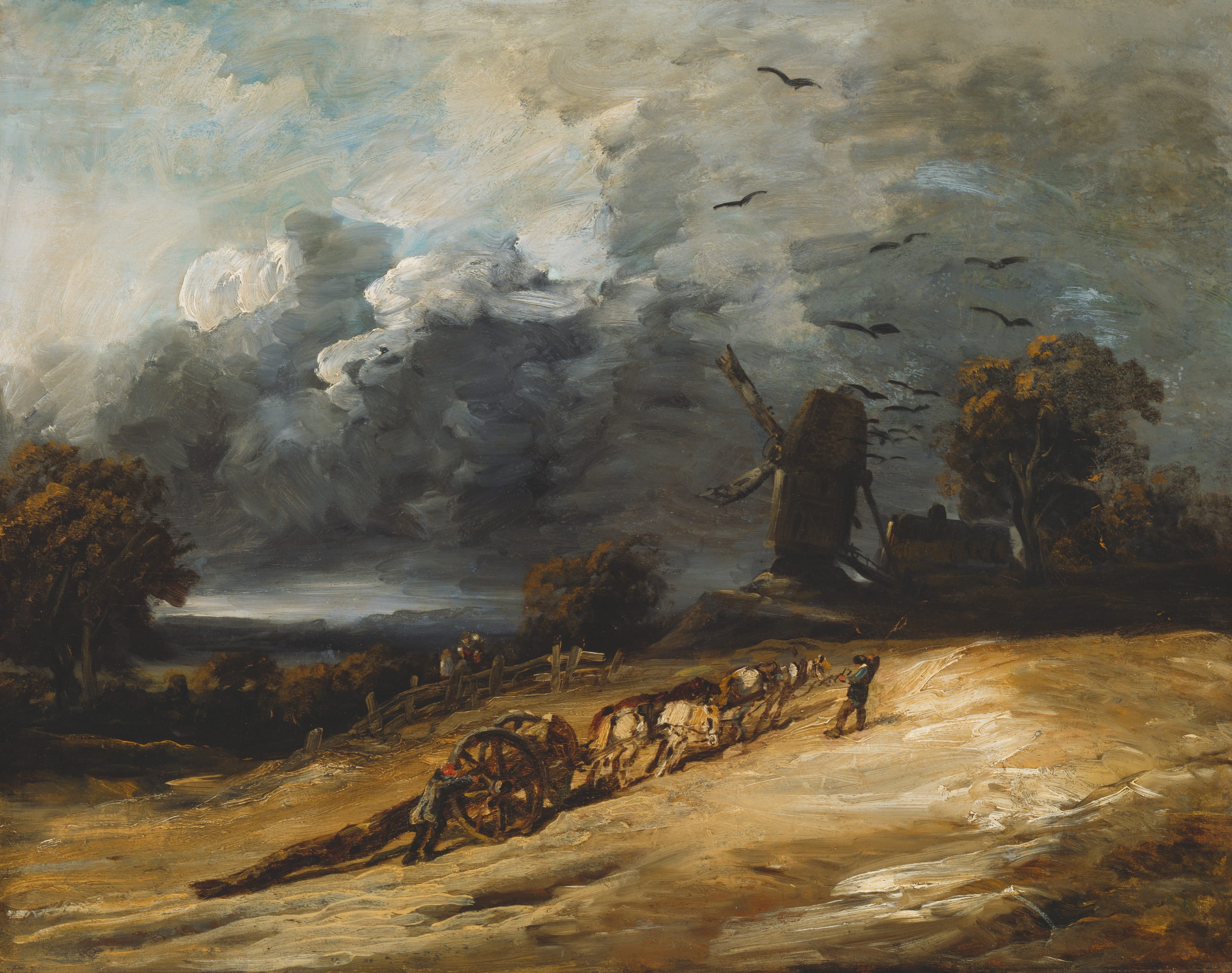 The Storm by Georges Michel, c. 1814–c. 1830 — fine art print
